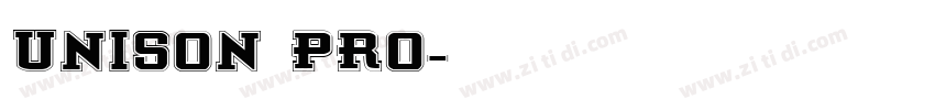unison pro字体转换